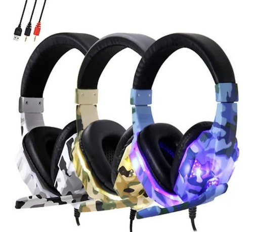 Auricular Gamer Headset C/microfono Cable Aux. Hy-830mv