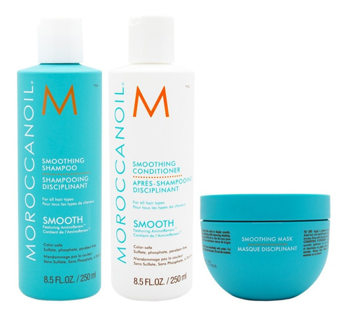 Moroccanoil Smooth Shampoo + Acondicionador + Mascara 250ml