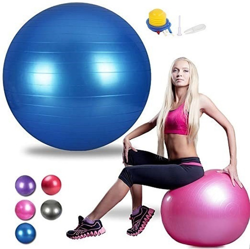 Pelota Balon 65cm Pilates Yoga +  Inflador