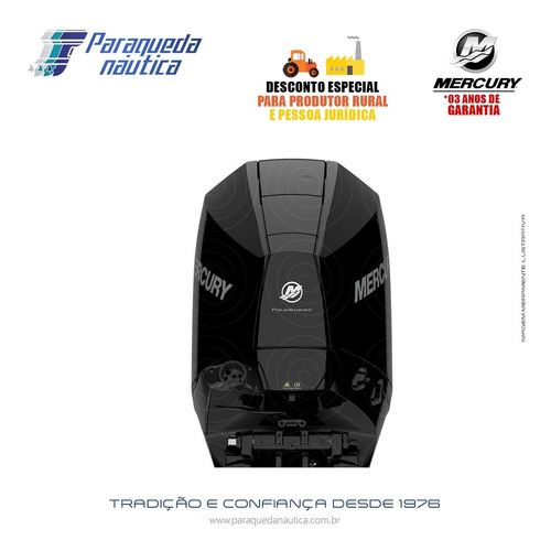 Motor De Popa Mercury 4 Tempos 225hp Xl Efi V6 Mecânico Pto