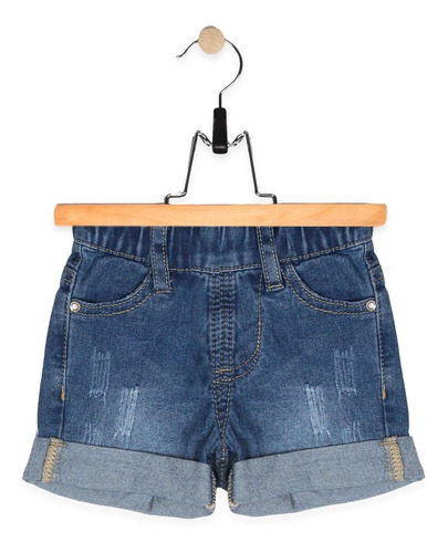 Bermuda Denim Bebe Niño Jeans Pillin