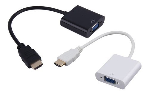 1080p Hdmi Macho Para Vga Cabo Adaptador De Vídeo Fêmea