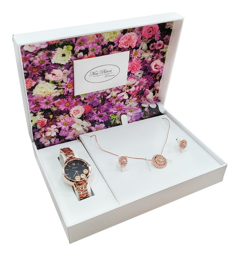 Set Reloj Flores; Tienda Que Regalo