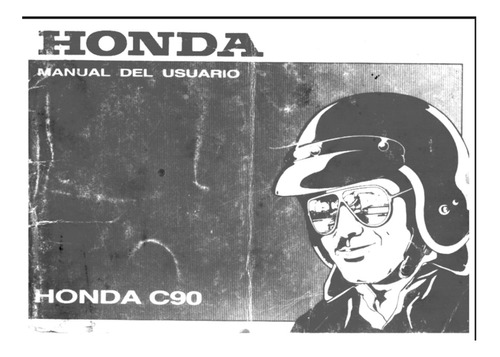  Manual De  Usuario Honda C90 En Papel 