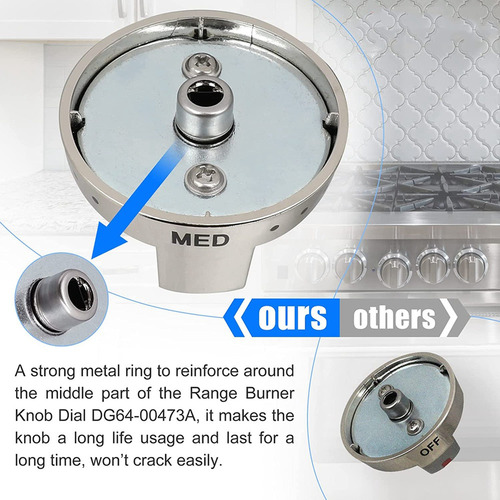 Botones Con Dial De Quemador Superior Dg64-00473a Para Estuf