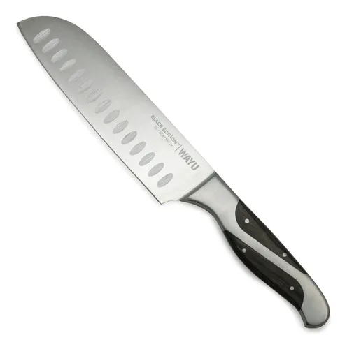 Cuchillo Santoku Black Edition 38cm Wayu Acero Inoxidable