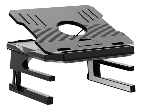 Soporte Negro Para Portátil Con Elevación De Altura Con Tres