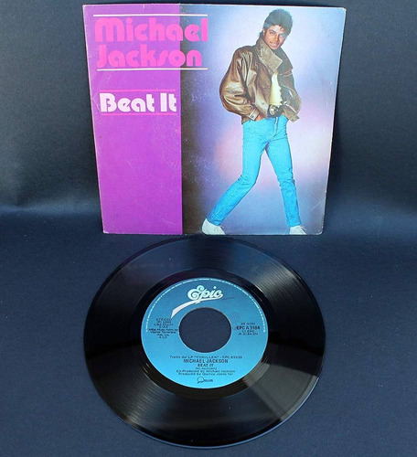 Michael Jackson Beat It Vinyl  7'   Vinilo 45rpm '83