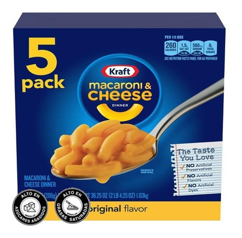 Macarrones Con Queso Kraft - g a $36