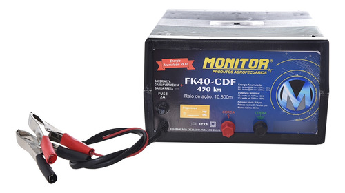 Eletrificador De Cerca Rural Fk40-cdf 12v  450 Km Monitor