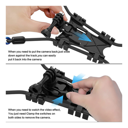 Net Chain Link Action Camera Fence Mount Compatible Con...