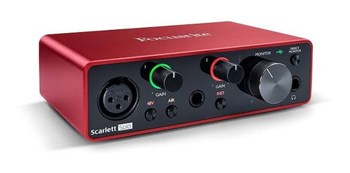 Imagen 3 de 4 de Interfaz De Audio Focusrite Scarlett Solo 3ra Gen