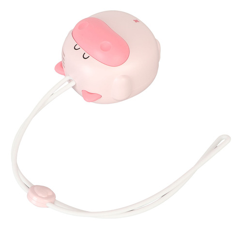 Miniventilador De Mano Rosa Con Cuello Colgante, Recargable
