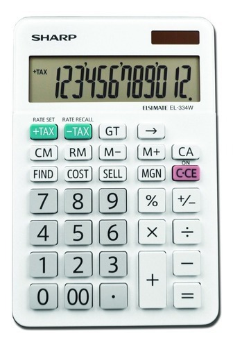 Calc De Sobremesa El-334w Pro LG De 12 Dígitos Con Soporte