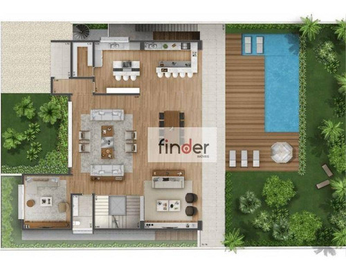 Hípica Max Garden Na Granja Julieta, Casa De Condomínio Em Construção Na Alameda Calicut, 72. 517 M², Jardim Privativo Com Piscina, 4 Suítes E 6 Vagas - Ca0961