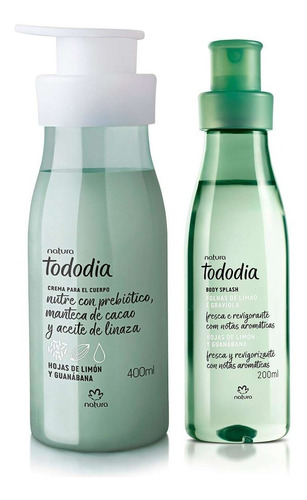 Kit Crema Corporal + Body Splash Tododia Natura