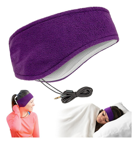 Cozys Auriculares Para Dormir Auriculares Sobre La Orej. Color Violeta