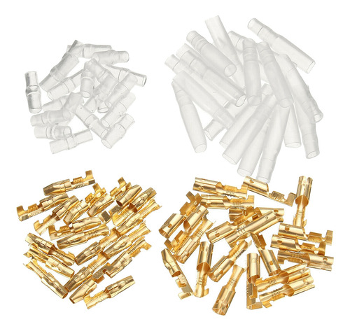 200 Piezas De 4mm De Latón Macho Y Hembra Terminales De