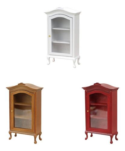 Gabinete En Miniatura De 3 Piezas Para Casa De Muñecas,