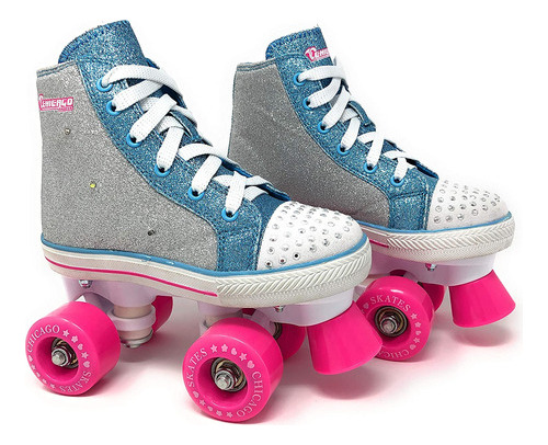 Patines Para Niñas Con Luces Intermitentes Talla 4 Chicago