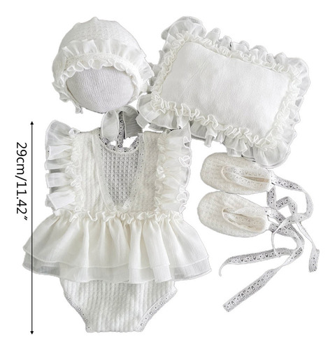 . (4 #mold) Vestido De Mameluco De Encaje Para Recién
