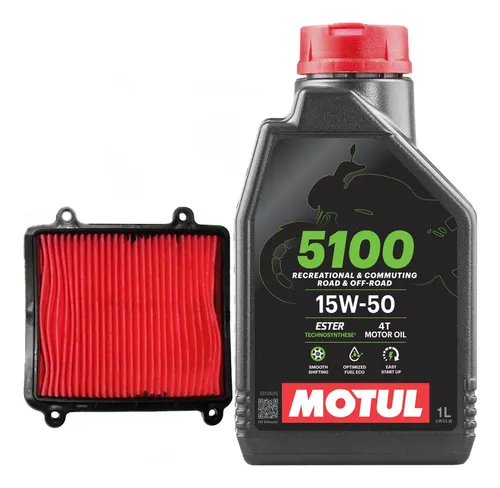 comprar Kit Service Filtro Aire Original Honda Xr 150 L 15-19 Aceite Motul 5100 Moto Sur