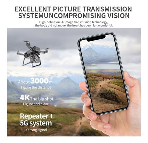 F7 4k Pro Gps Drone Con Wifi Fpv Hd Cámara De 3 Ejes Gimbal