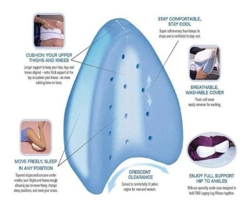 Almohada Pierna Dormir Memory Cama Caderas Espalda