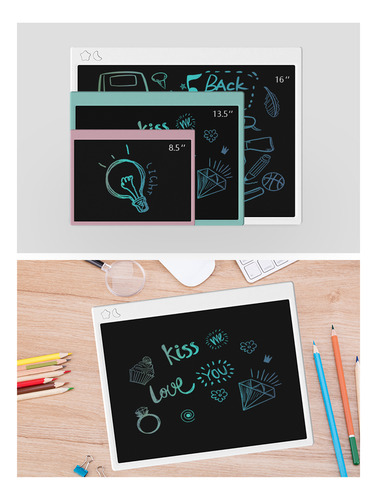 Tableta De Escritura Lcd De 16 Pulgadas Portátil, Aprendizaj