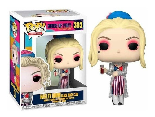 Funko Pop Birds Of Prey Harley Quinn Black Mask Club 303