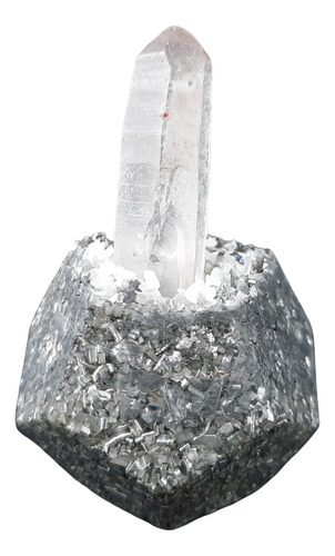 Orgonita Dodecaedro Con Cristal De Cuarzo Emergente