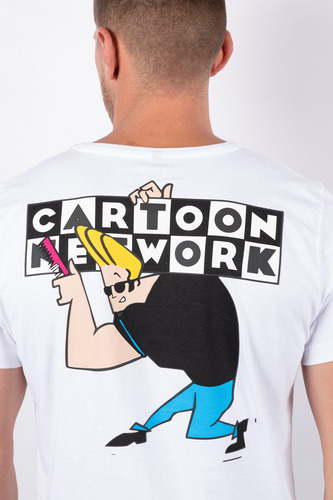 Remera Johnny Bravo Cartoon Network Moha Hombre Algodón