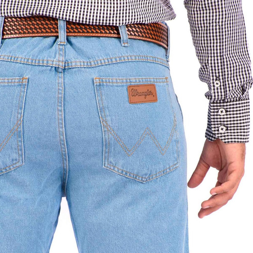 Calça Jeans Wrangler Masc. Delavê 100%algodão Tradicional