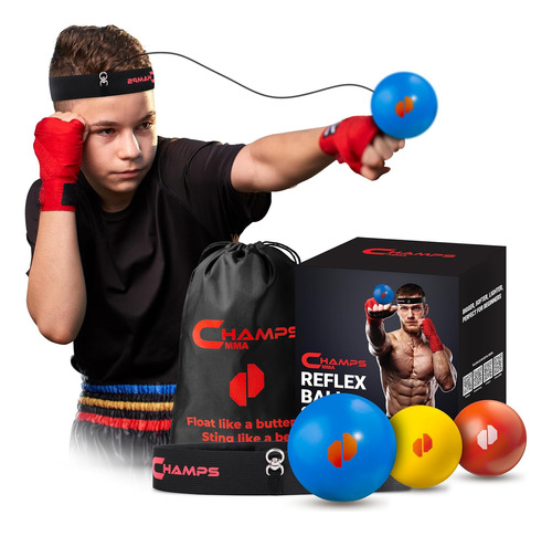 Pelota Refleja De Boxeo Ideal Para Velocidad De Reacción Y C