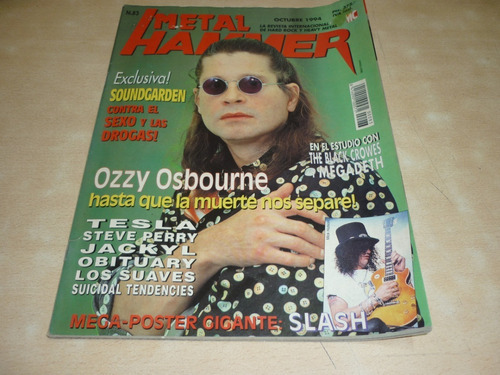 Ozzy Guns N Roses Revista Metal Hammer Ao 1994 Jcd055