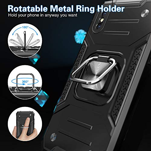 Funda Para iPhone X/xs Negro Uso Rudo Drop Test-02