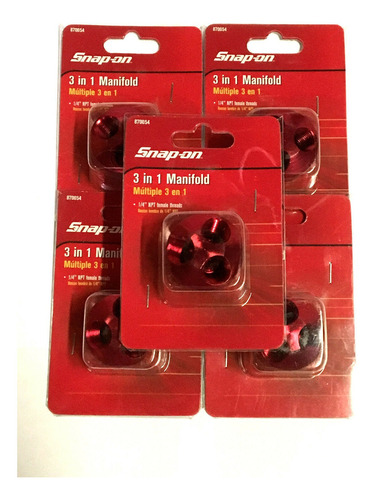 5 Snap-on 3-in-1 Manifold 1/4  Npt Female 870054 Zts