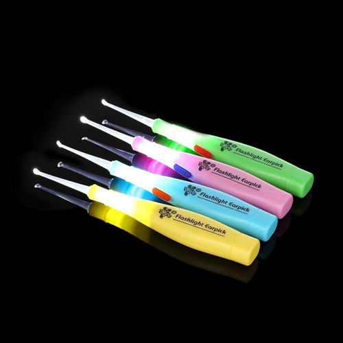 Tonsil Pedra Remover Ferramenta Led Luz Earpick Aço Inoxidáv