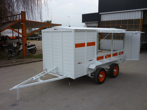 Imagen 5 de 25 de Acoplado Trailer 6 Cheques Cerrado Taller Rodante 3.5 Mts