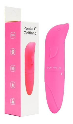 Vibrador punto G para clítoris, pene, tacto aterciopelado, color delfín, color rosa claro