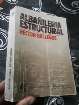Comprar Libro Albañileria Estructural Hector Gallegos