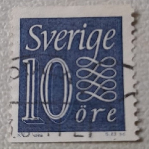 Sello Postal - Suecia - 1957 Cifra 10