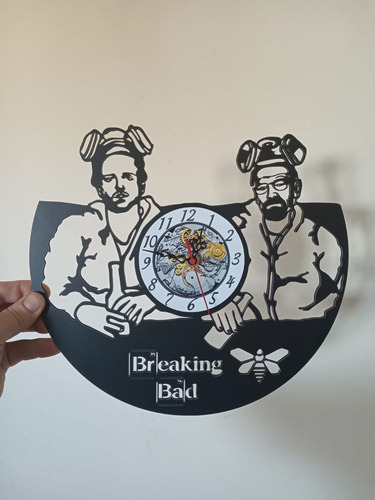 Reloj De Breaking Bad 30 Cm De Diam Negro Varios