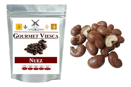 500 Gr Nuez De La India Cubierta Con Chocolate Semiamargo