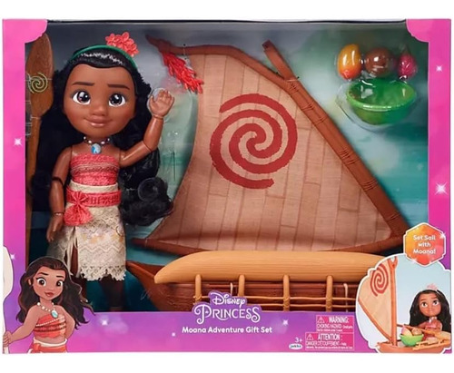 Muñeca Moana Disney Princess Set De Regalo Vaiana Aventurera