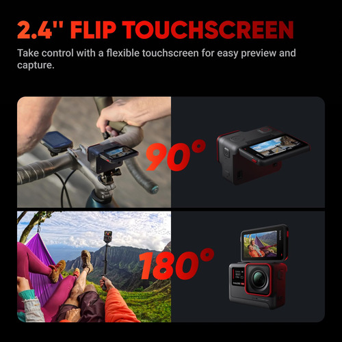 Câmera De Ação Insta360 Ace 4k120fps À Prova D'água Com Ai 4