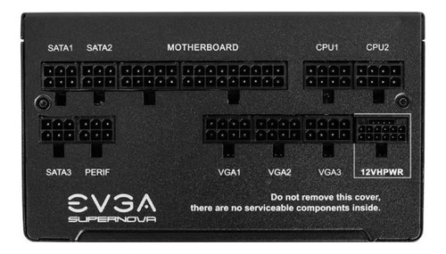 Fuente de poder para PC Evga Supernova 520-5G-0850-K1 850W negra 220V