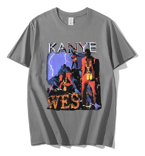 Kanye West Playera Vintage Graphics Playeras De Manga Cort