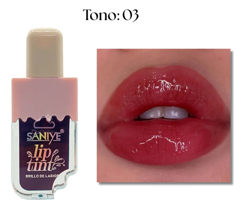 Tinta De Labios Botellita Paleta De Helado Brillante
