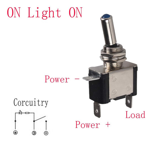 Interruptor Led De Encendido Y Apagado Para Lámpara De 12v